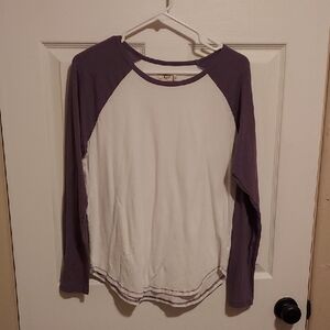 UGG Purple and White Long Sleeve Tee